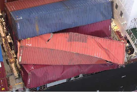 loss of containers due lashing failure