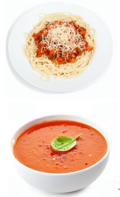 Food menu at ship